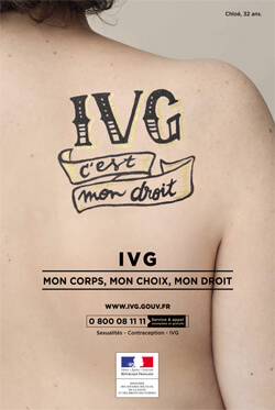 Site ivg.gouv.fr : affiche de campagne