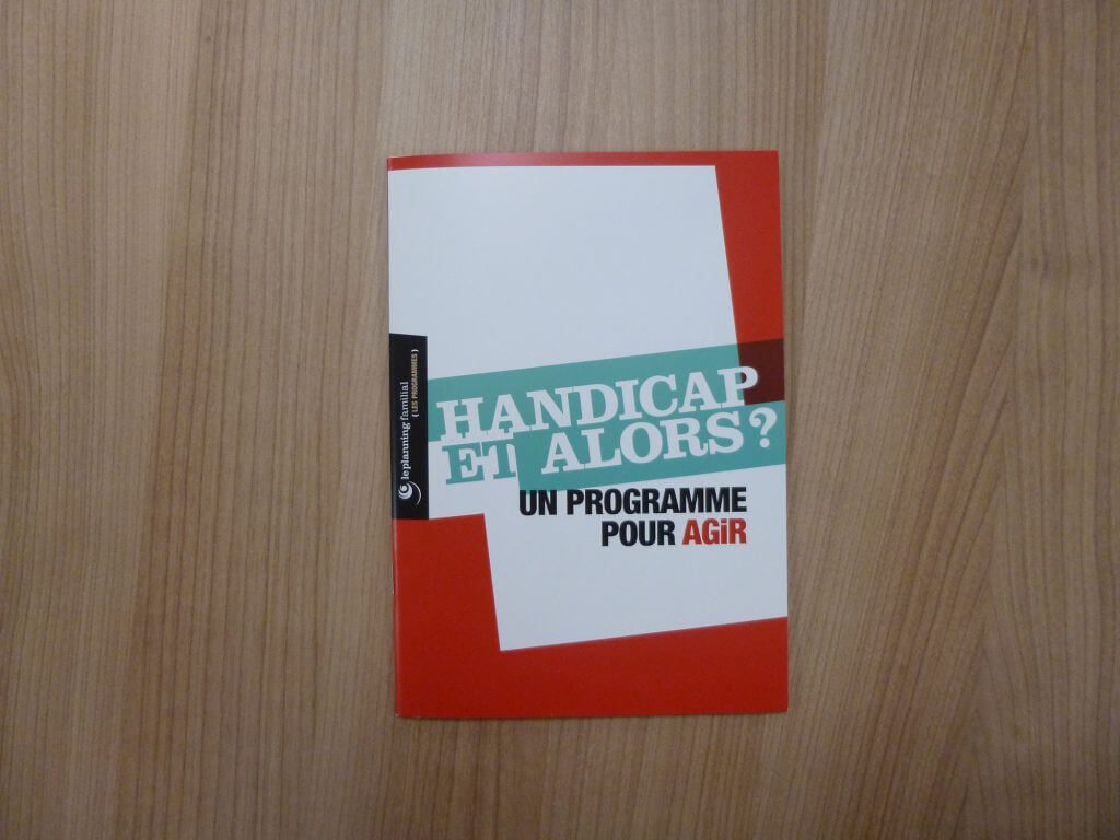 Print production : booklet dedicated to Handicap