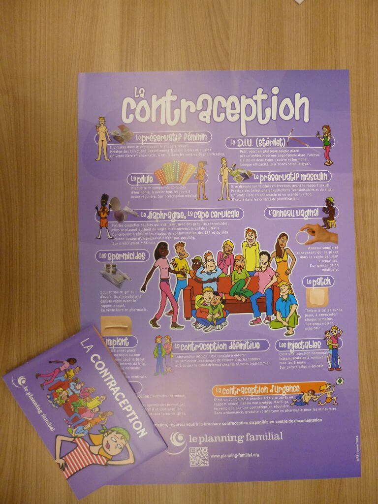 Print production : Contraception poster and assorted booklet