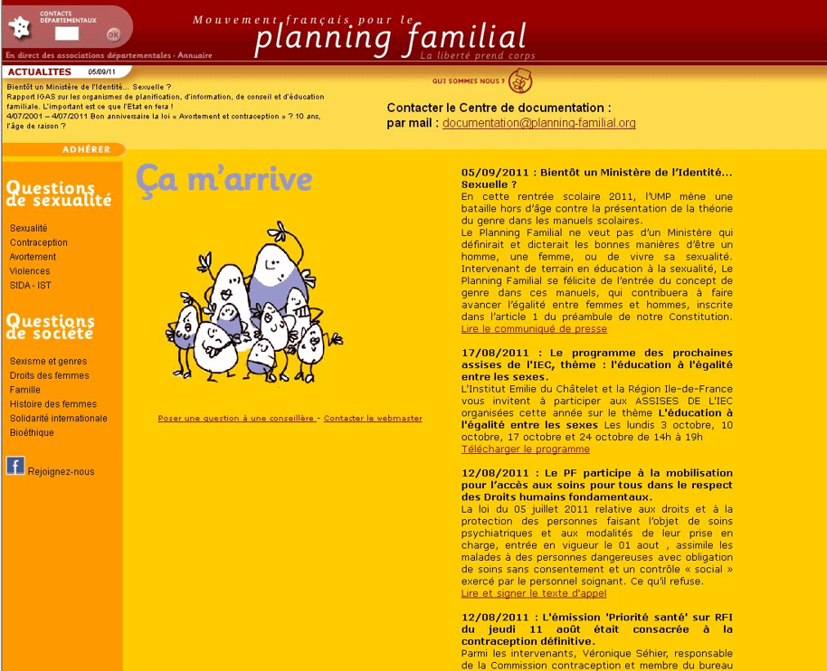 Ancien site du Planning Familial (2001-2011)